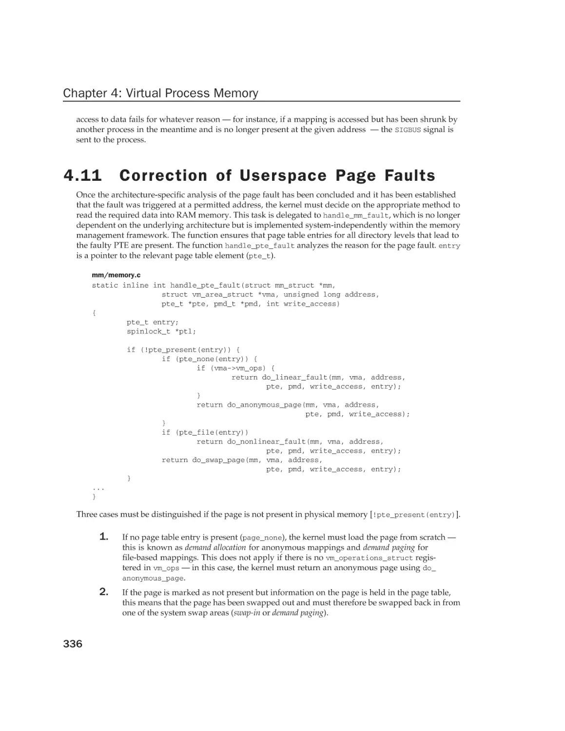 4.11 Correction of Userspace Page Faults