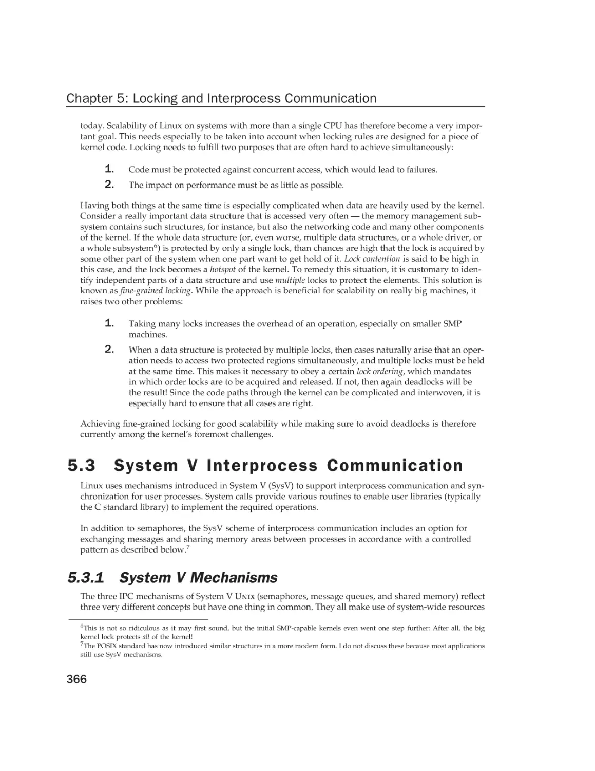 5.3 System V Interprocess Communication