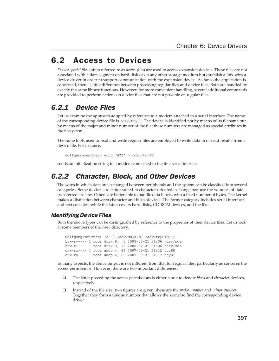 6.2 Access to Devices