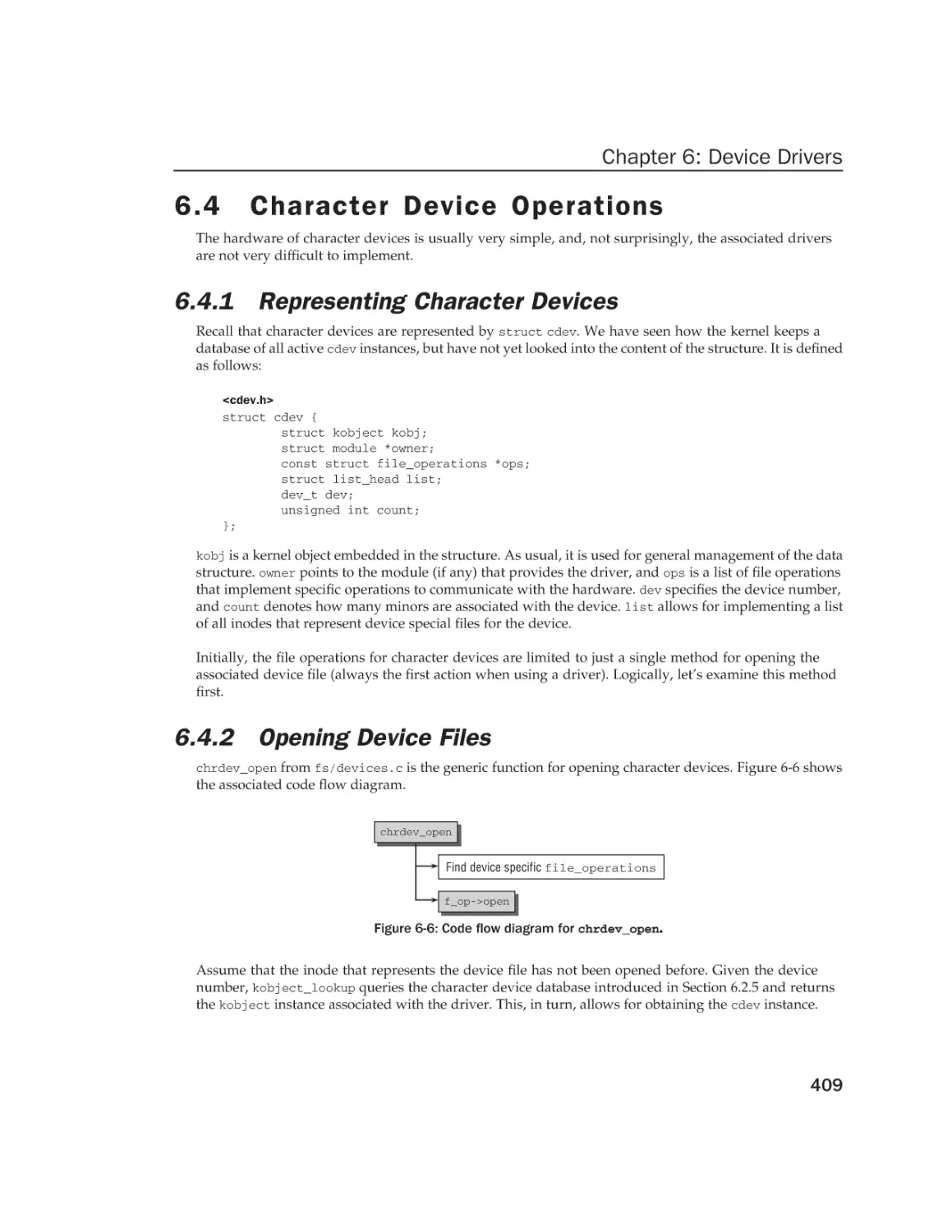 6.4 Character Device Operations
