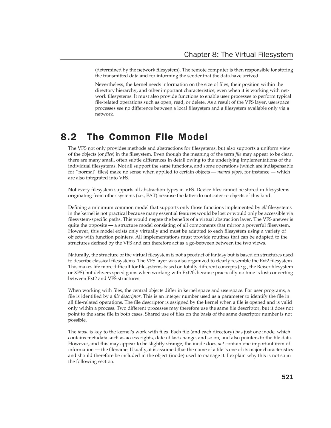 8.2 The Common File Model
