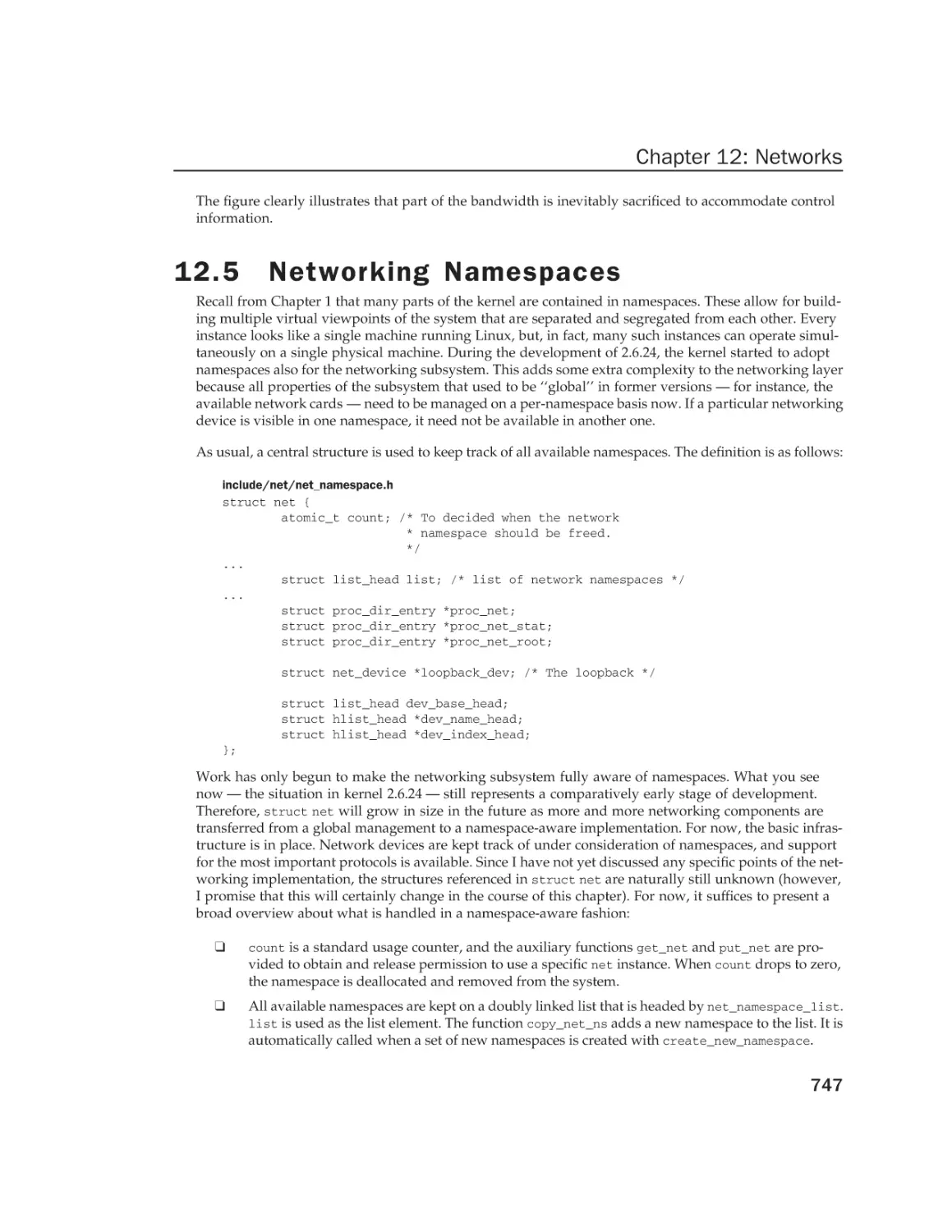 12.5 Networking Namespaces