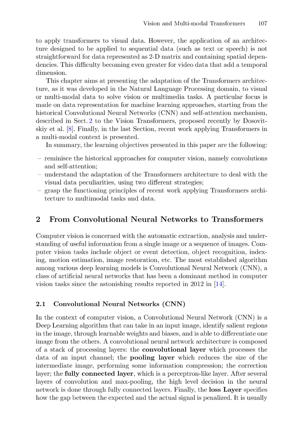 2 From Convolutional Neural Networks to Transformers
2.1 Convolutional Neural Networks (CNN)