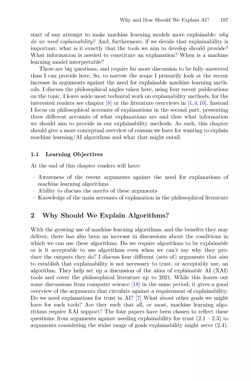 1.1 Learning Objectives
2 Why Should We Explain Algorithms?