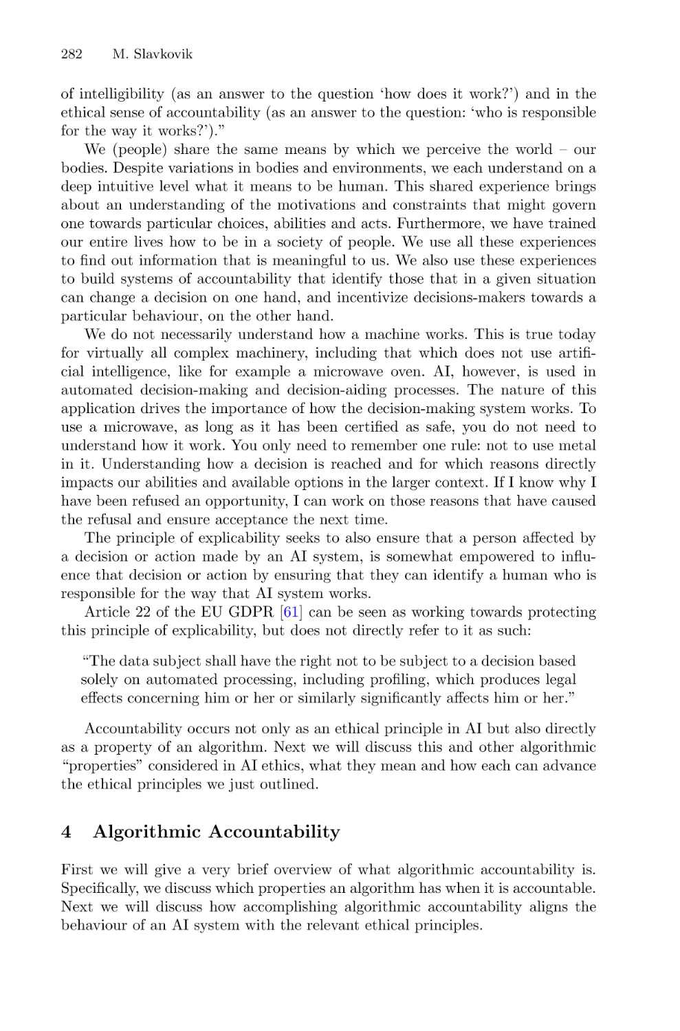 4 Algorithmic Accountability