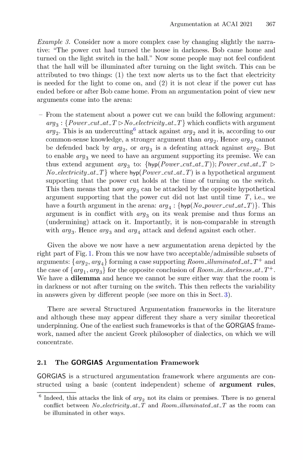2.1 The GORGIAS Argumentation Framework