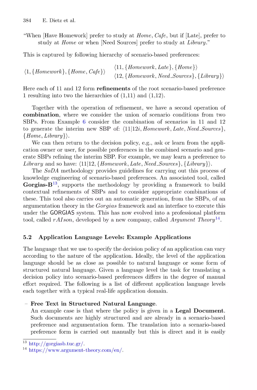 5.2 Application Language Levels