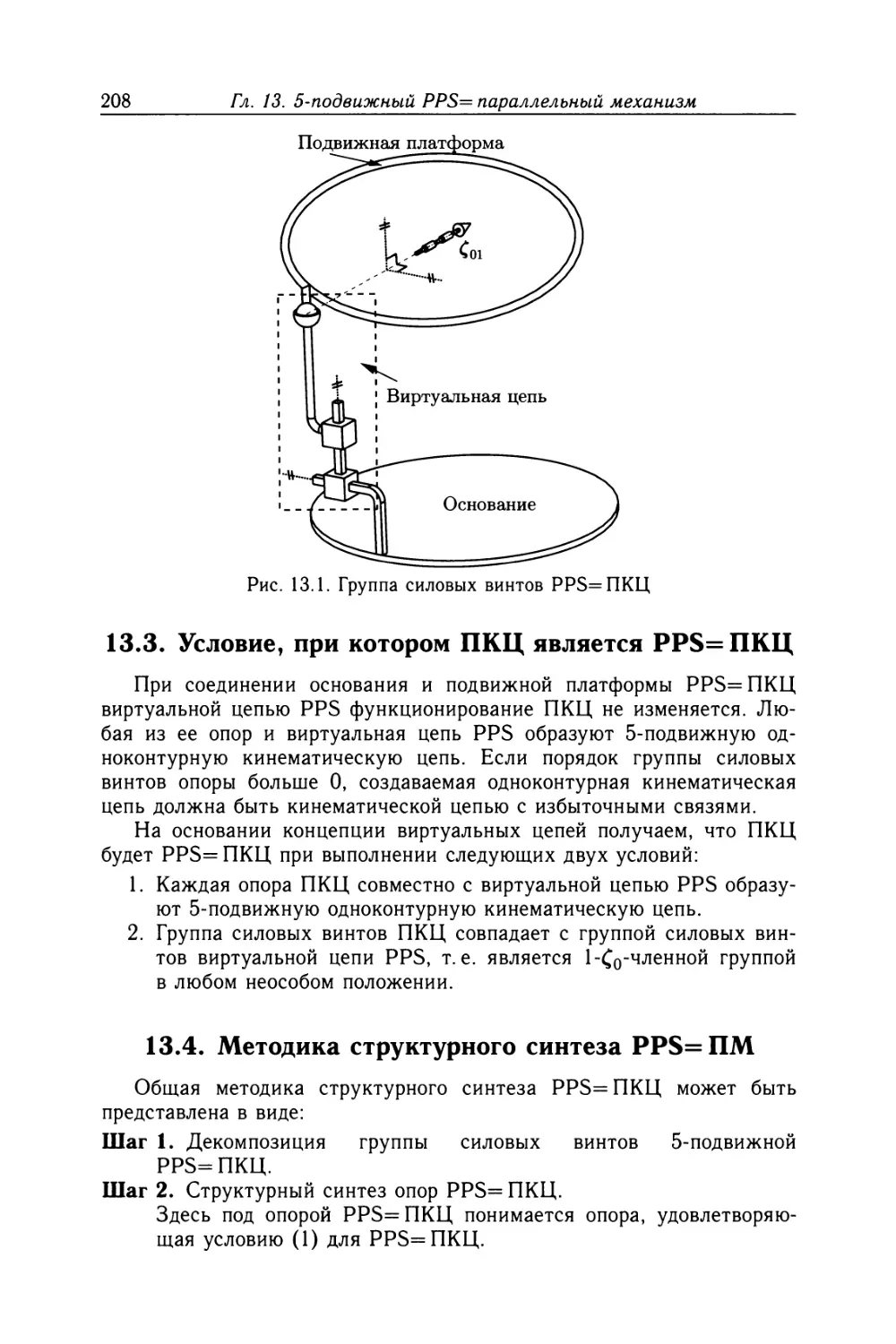 13.3. Условие, при котором ПКЦ является PPS=ПКЦ
13.4. Методика структурного синтеза PPS=ПМ