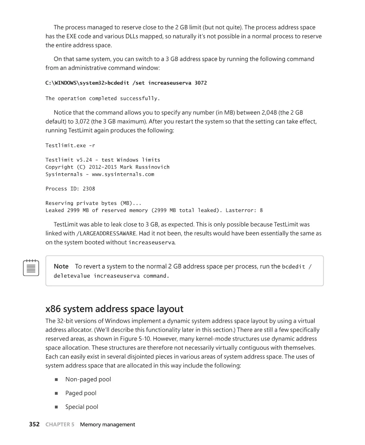 x86 system address space layout
