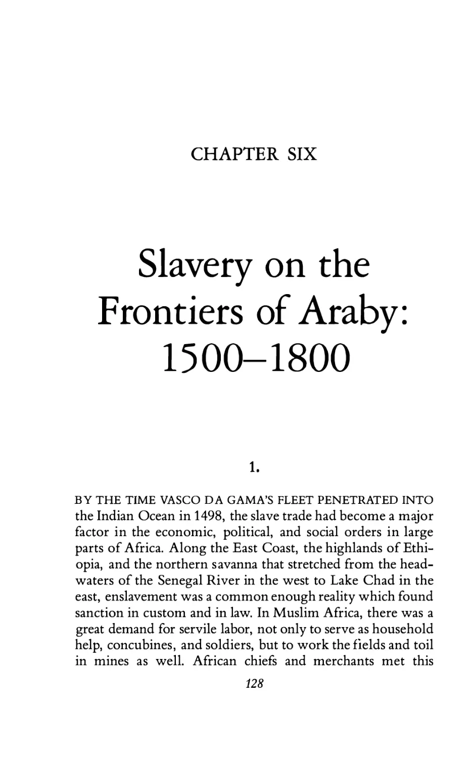 6. Slavery on the Frontiers of Araby