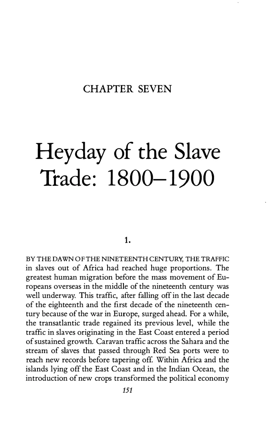 7. Heyday of the Slave Trade