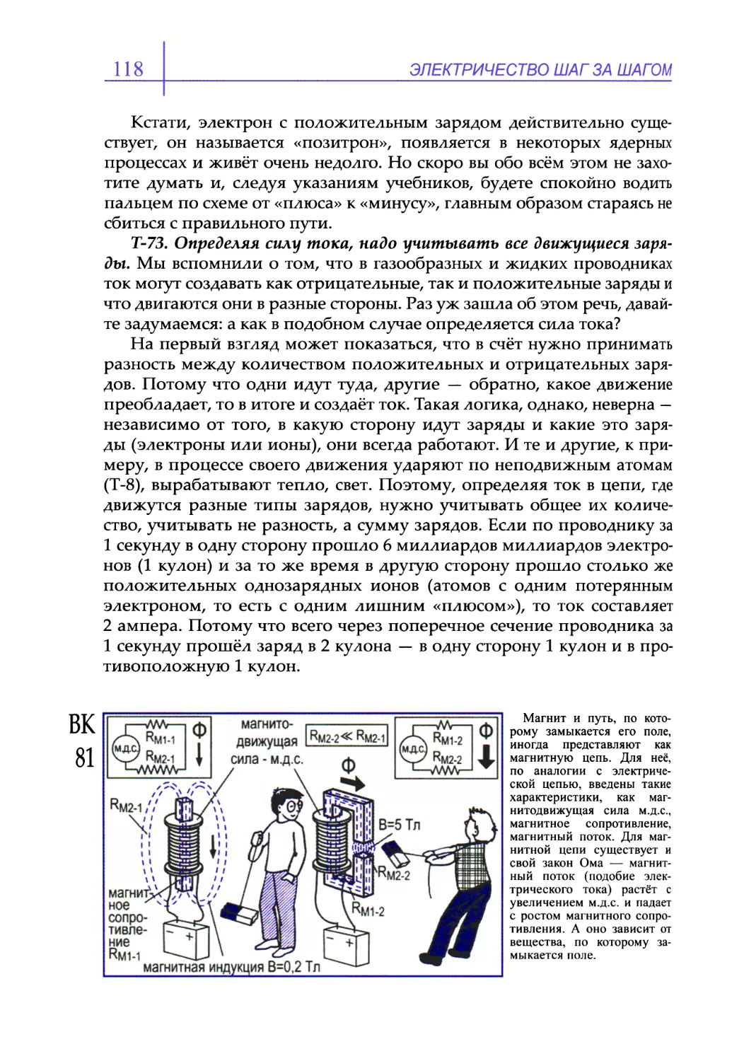 Т-73. Определяя силу тока, надо учитывать все движущиеся заряды