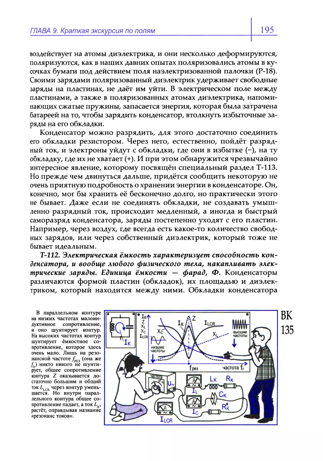 Т-112. Электрическая ёмкость характеризует способность конденсатора, и вообще любого физического тела, накапливать электрические заряды. Единица ёмкости — фарад, Ф