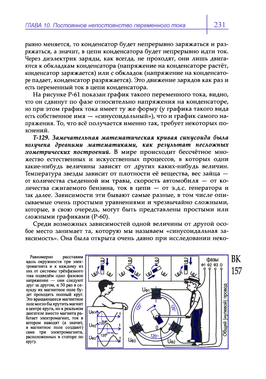 Т-129. Замечательная математическая кривая синусоида была получена древними математиками как результат несложных геометрических построений