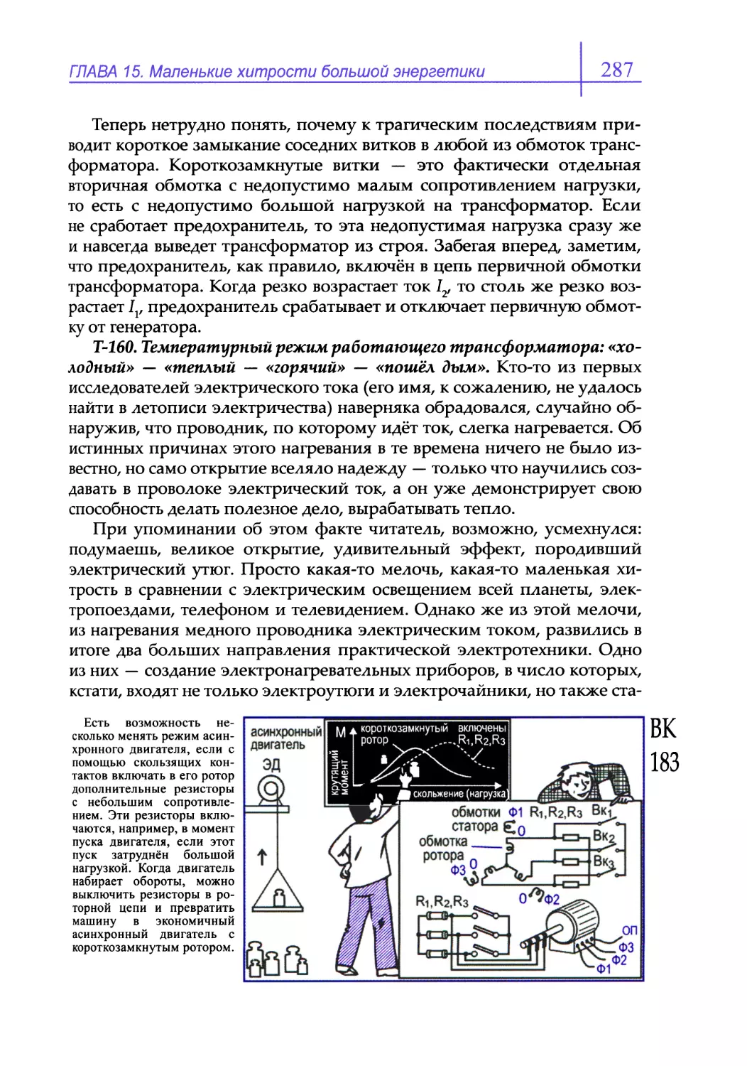 Т-160. Температурный режим работающего трансформатора: «холодный» — «теплый — «горячий» — «пошёл дым»