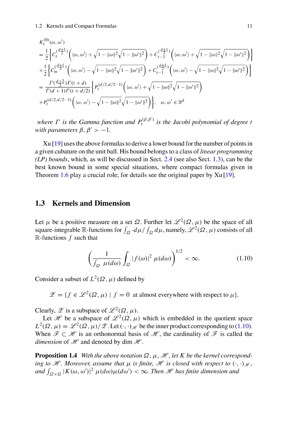 1.3 Kernels and Dimension
