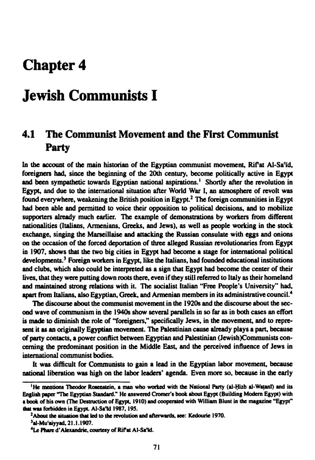 Chapter 4 Jewish Communists I