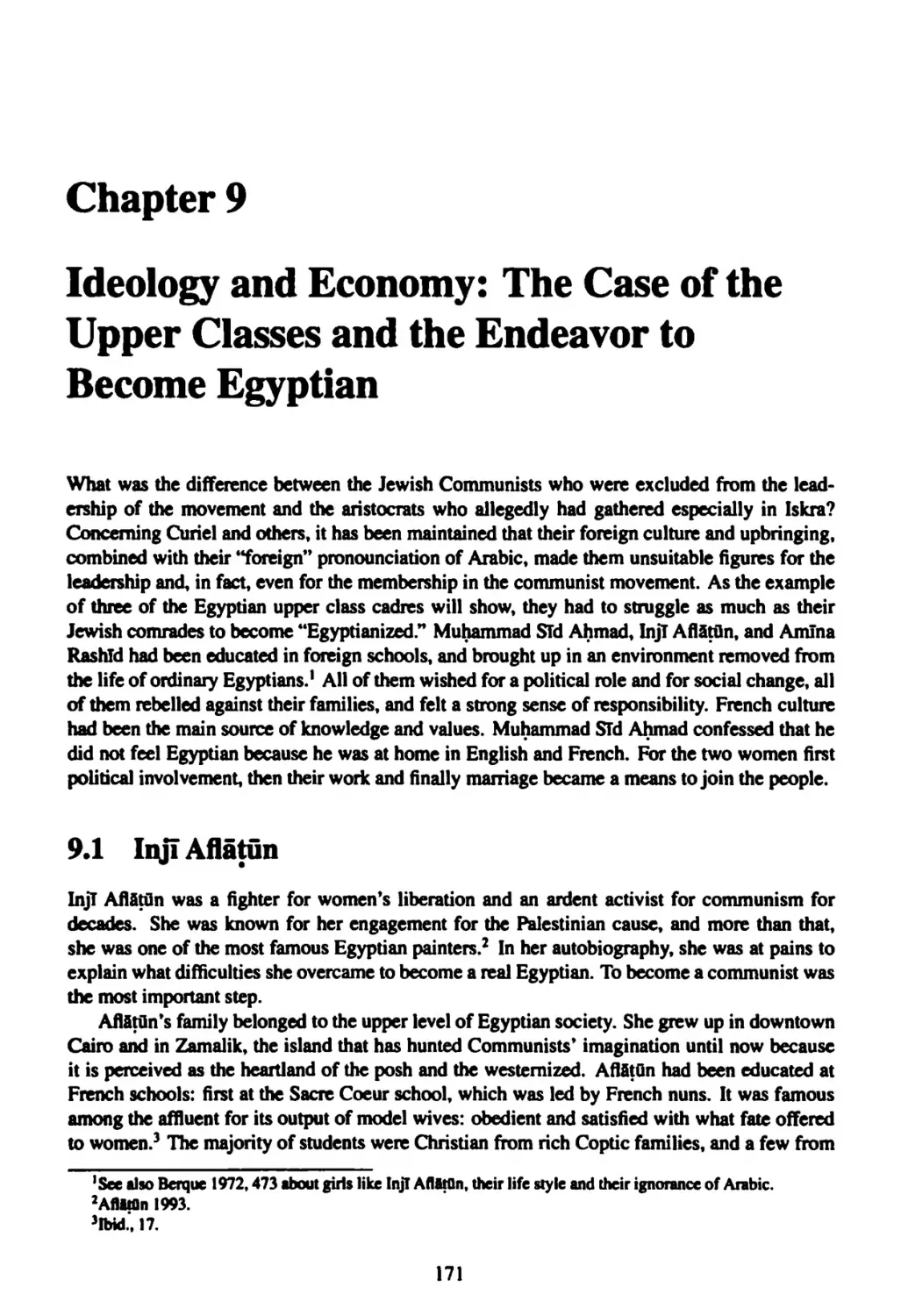 Chapter 9 Ideology and Economy