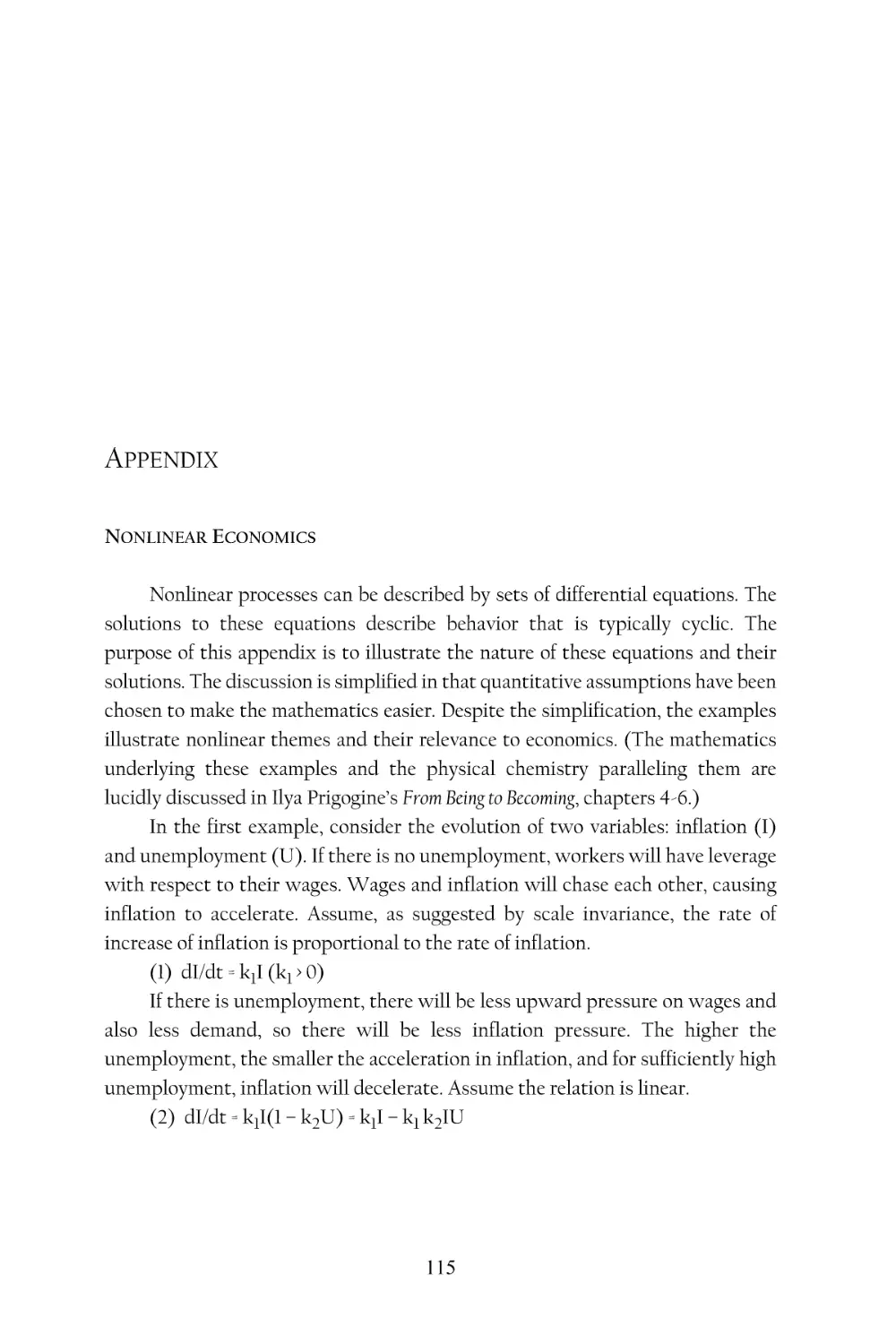 Appendix
Nonlinear Economics