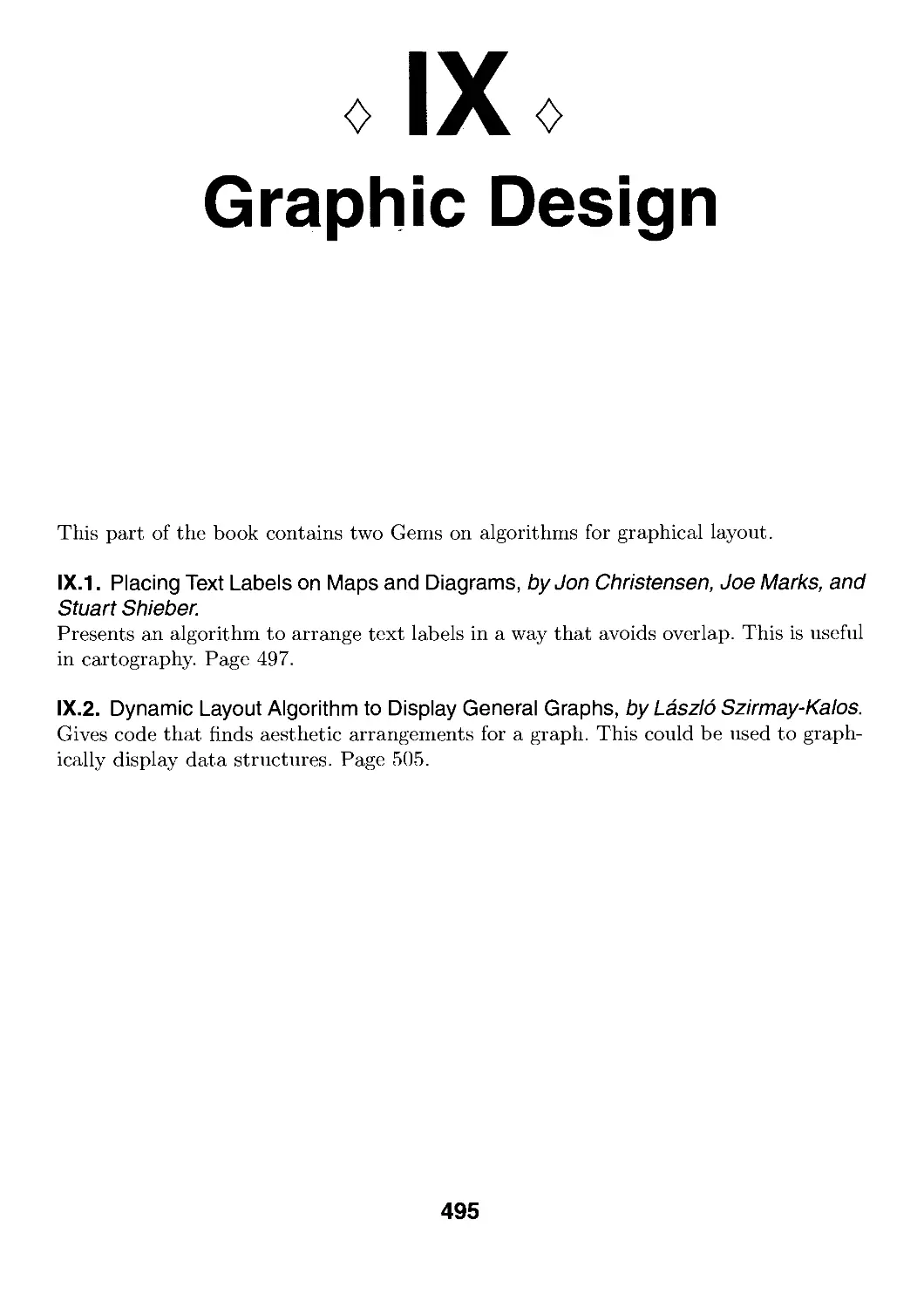 IX. Graphic Design