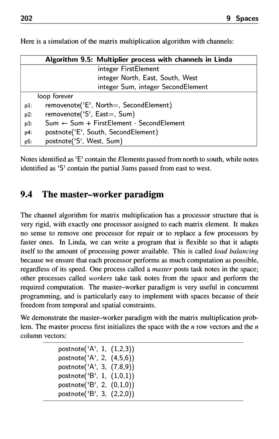 9.4 The master-worker paradigm