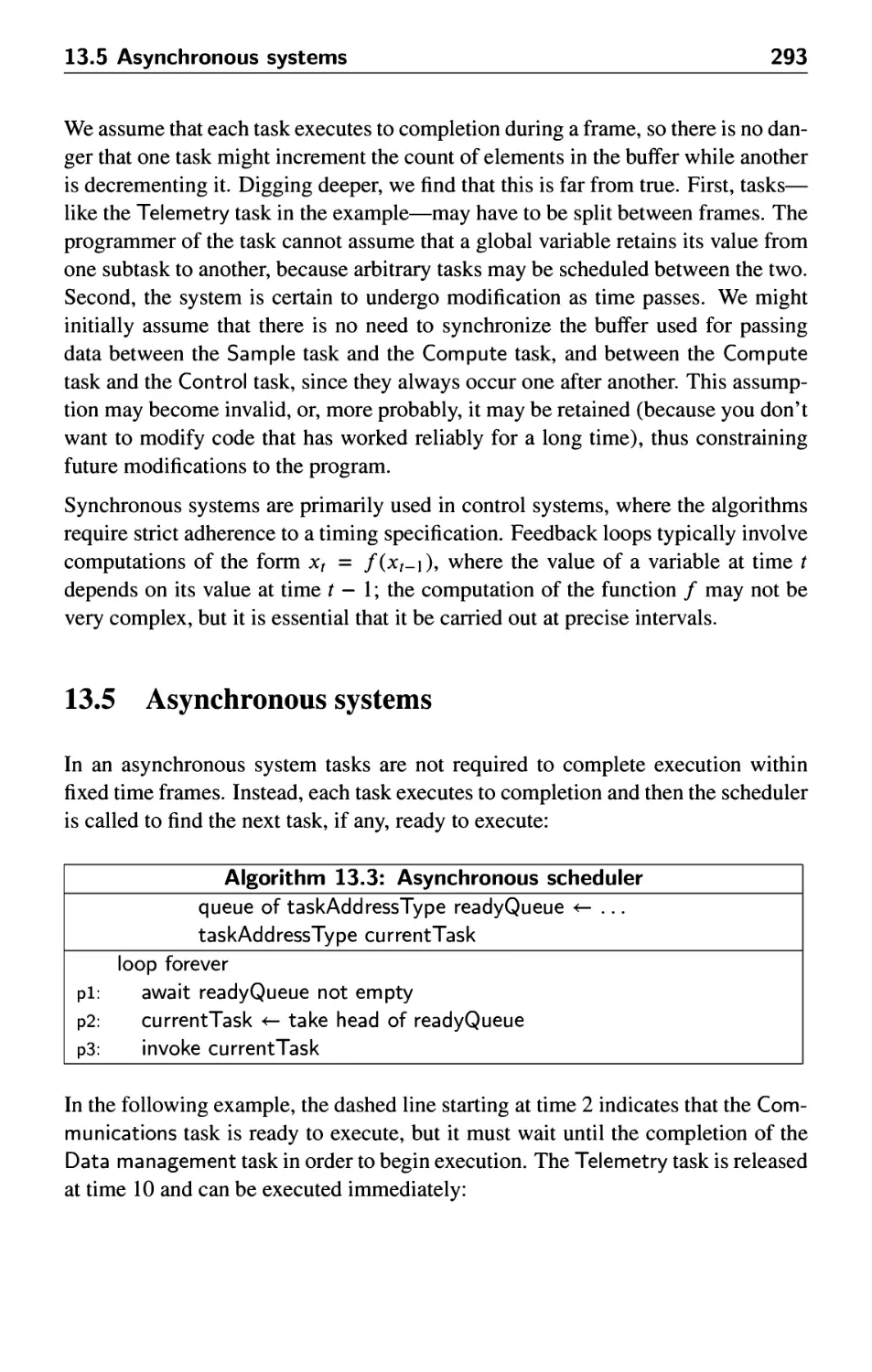 13.5 Asynchronous systems