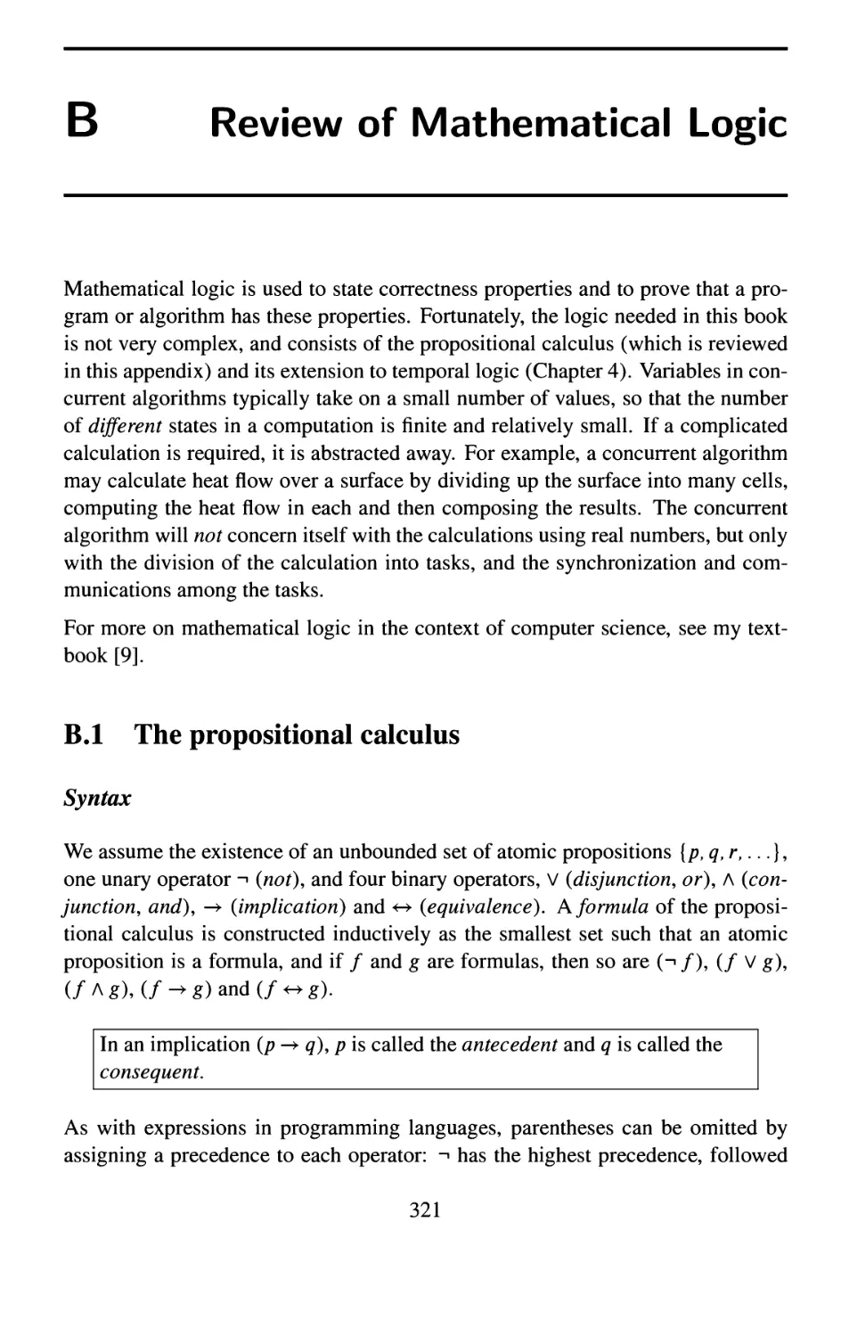 B Review of Mathematical Logic