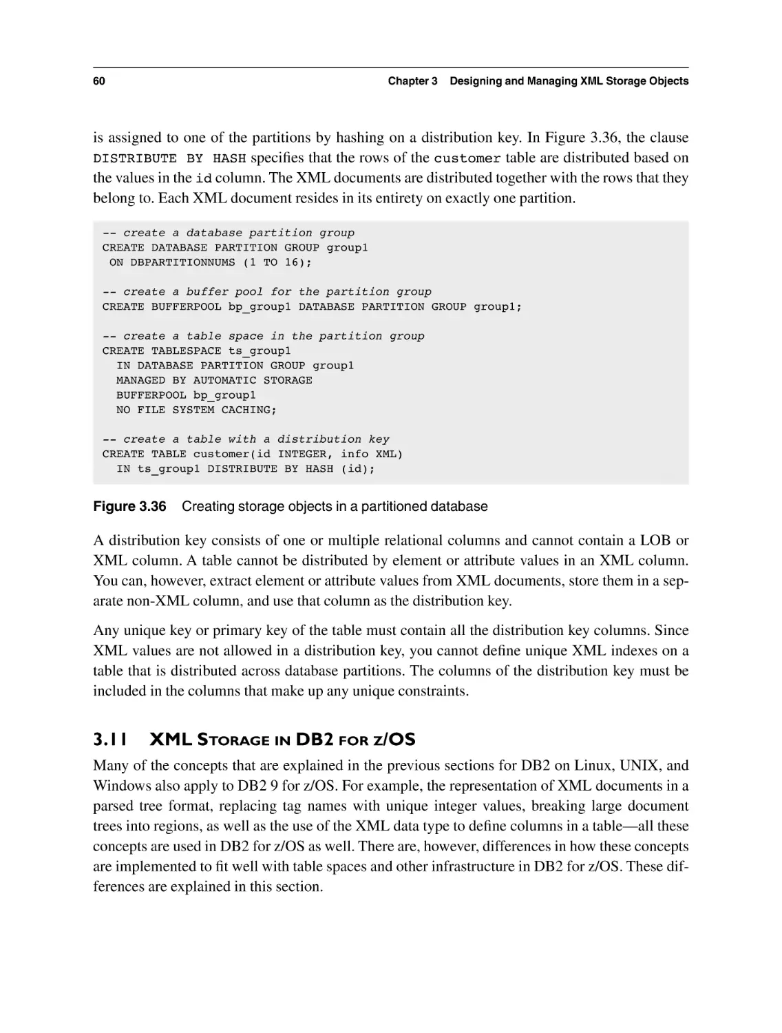 3.11 XML Storage in DB2 for z/OS