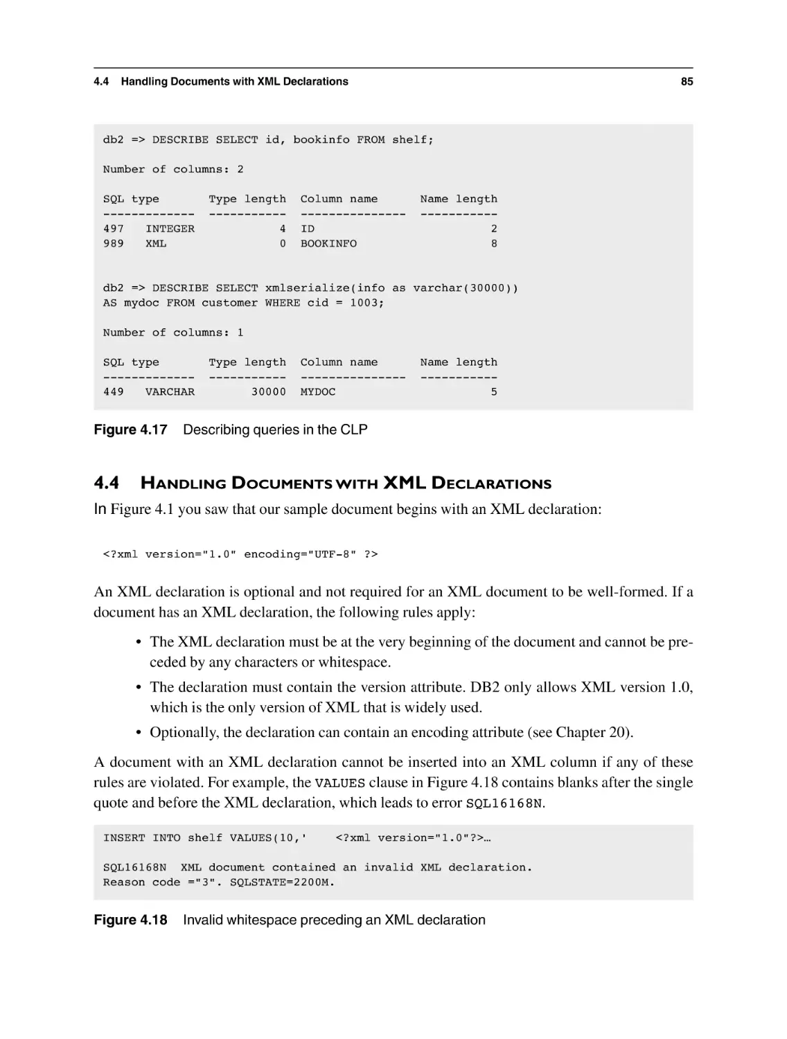 4.4 Handling Documents with XML Declarations