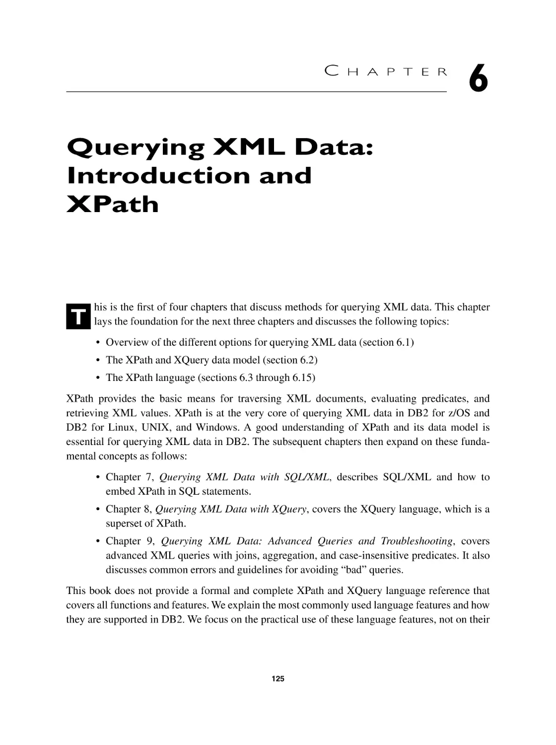Chapter 6 Querying XML Data