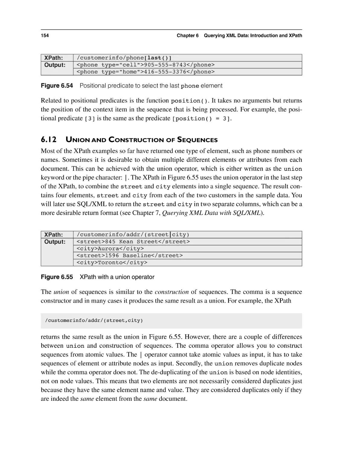 6.12 Union and Construction of Sequences