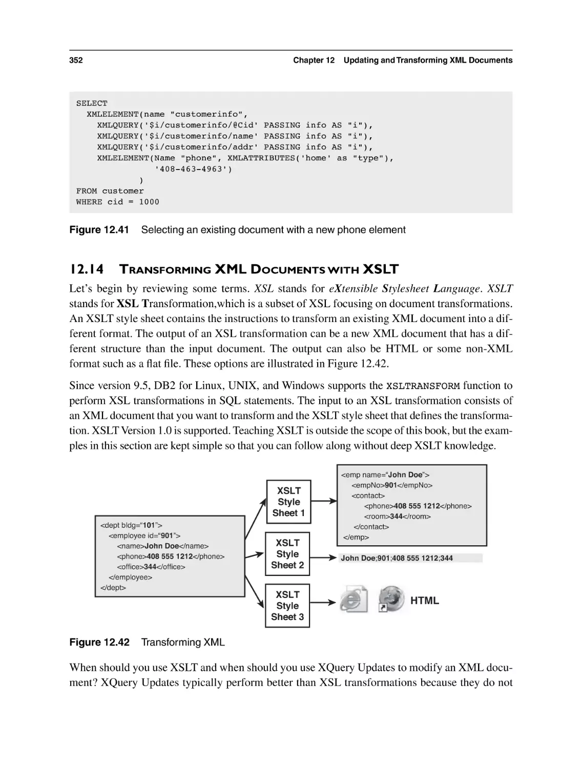 12.14 Transforming XML Documents with XSLT