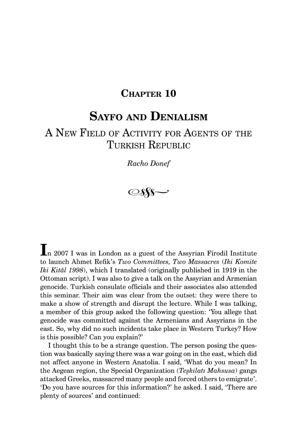 Chapter 10 Sayfo and Denialism