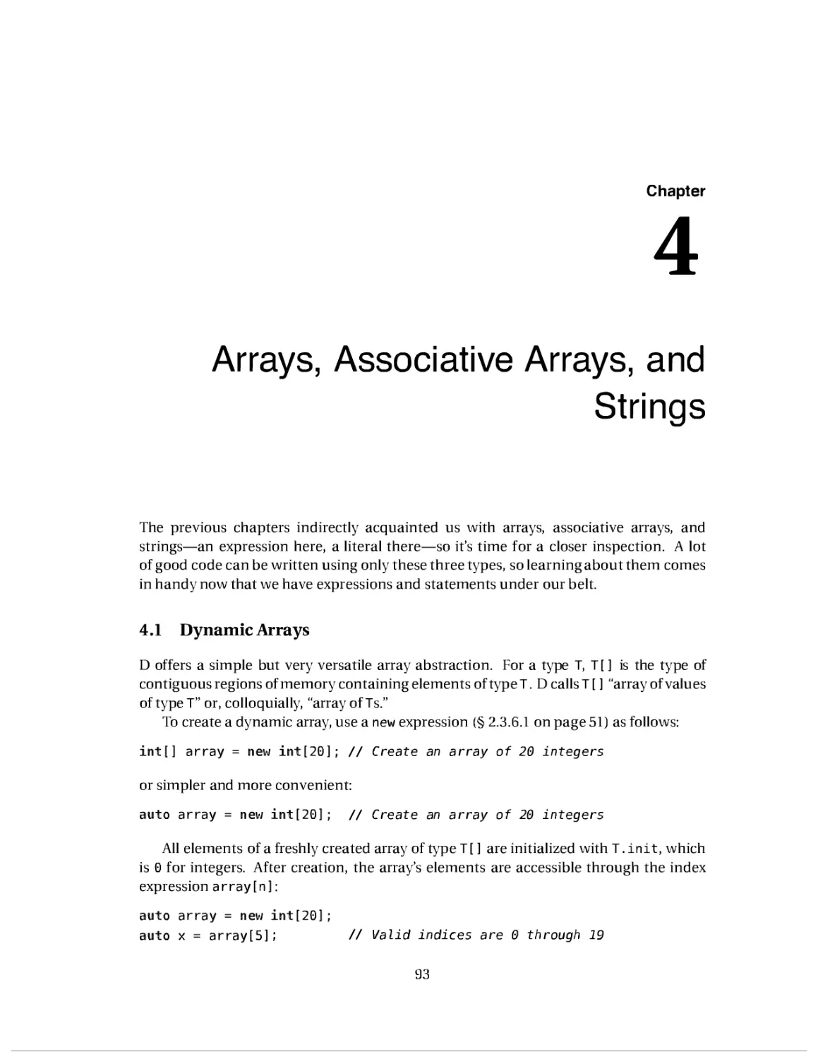 4. Arrays, Associative Arrays, and Strings
