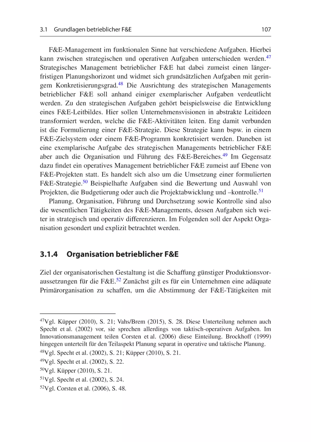 3.1.4	Organisation betrieblicher F&E