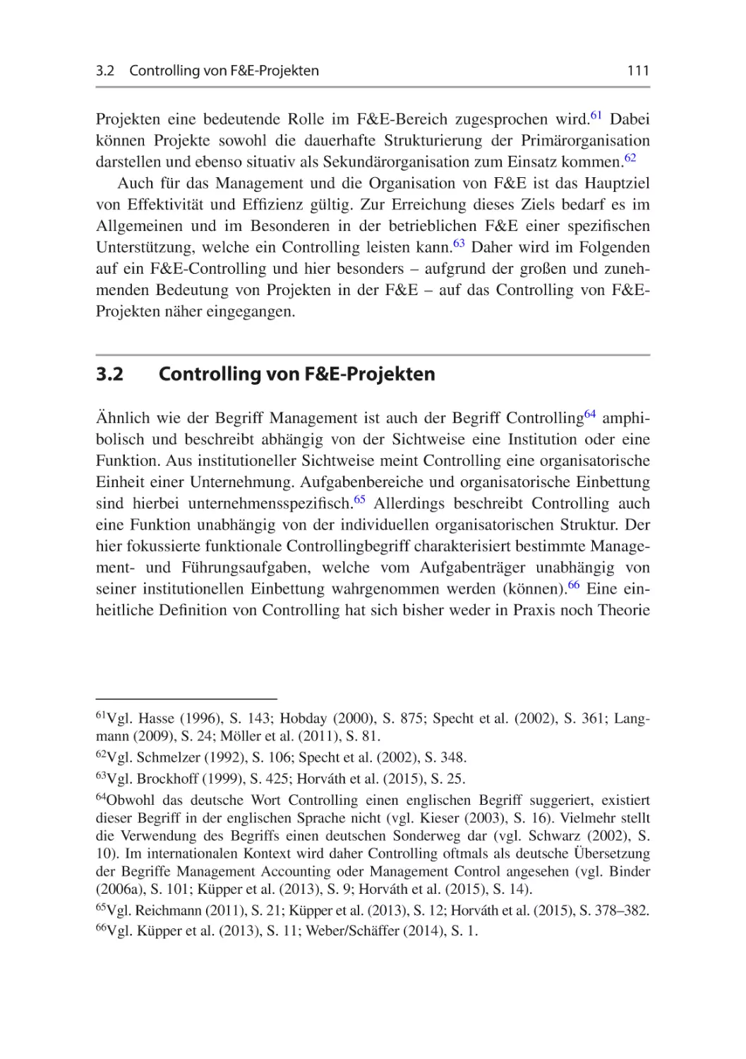 3.2	Controlling von F&E-Projekten