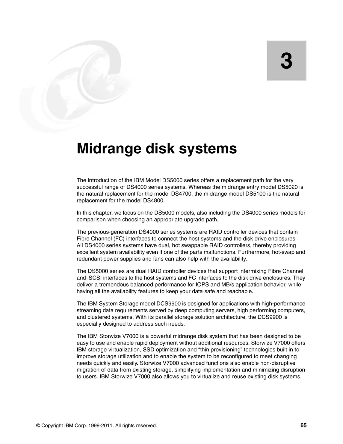 Chapter 3. Midrange disk systems