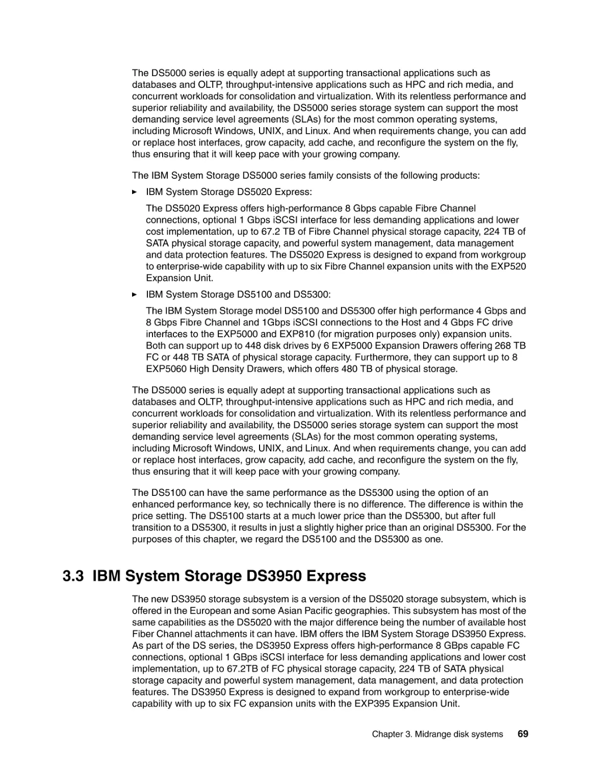 3.3 IBM System Storage DS3950 Express