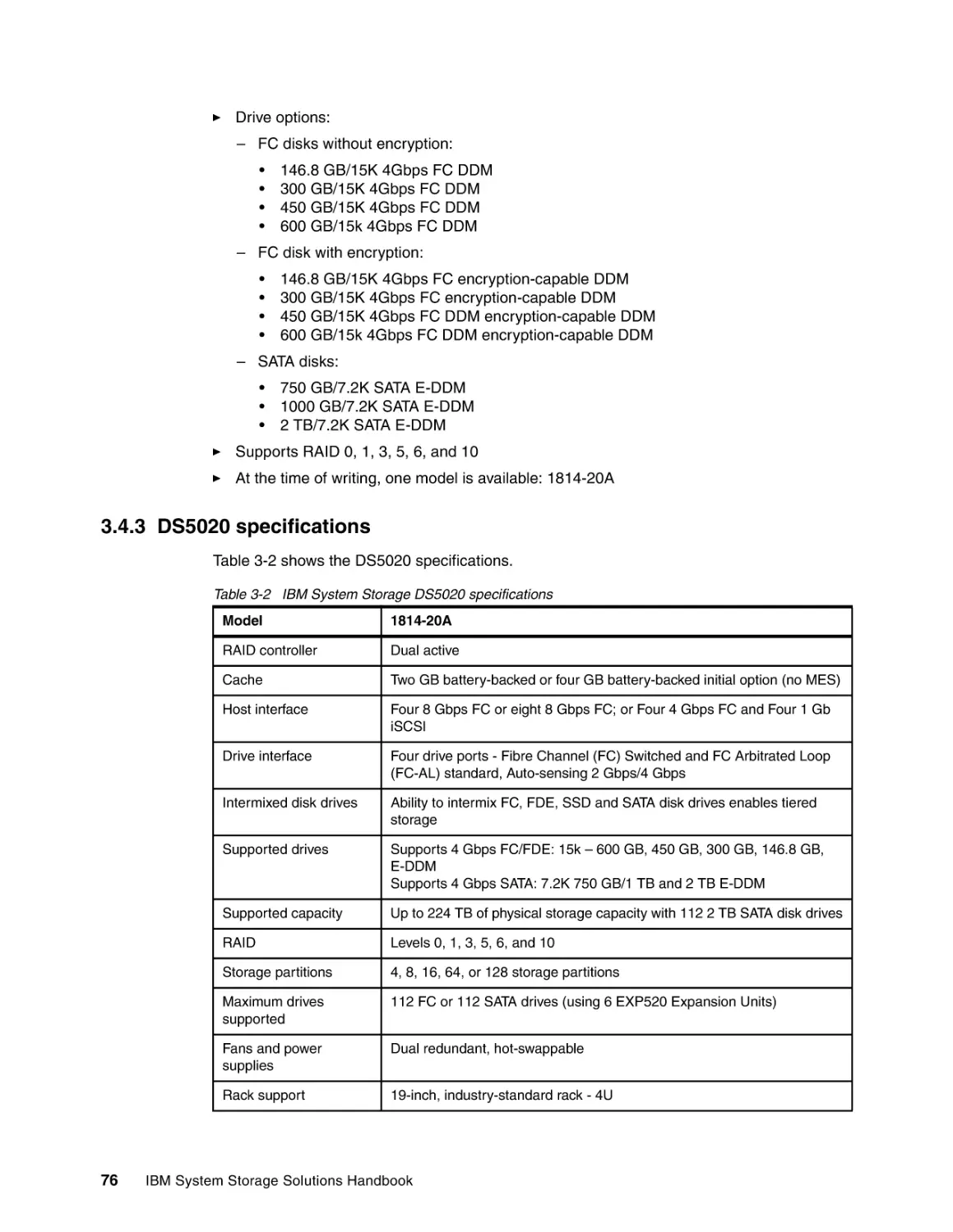 3.4.3 DS5020 specifications