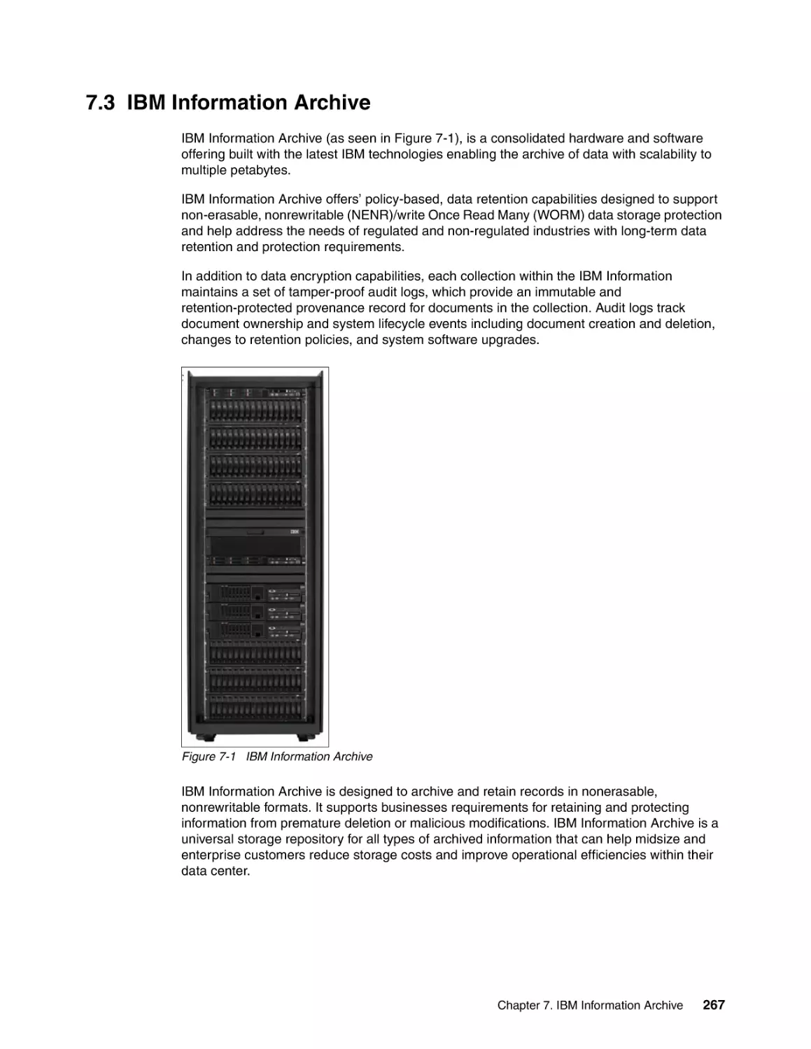 7.3 IBM Information Archive
