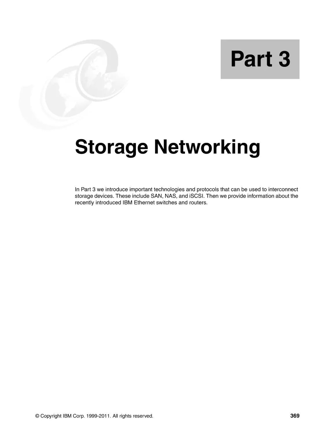 Part 3 Storage Networking