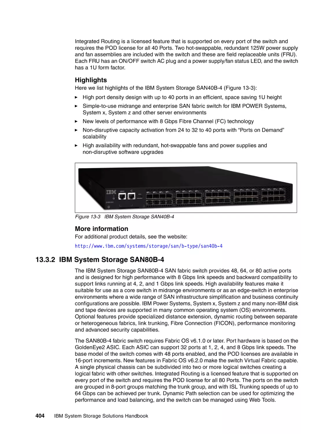 13.3.2 IBM System Storage SAN80B-4