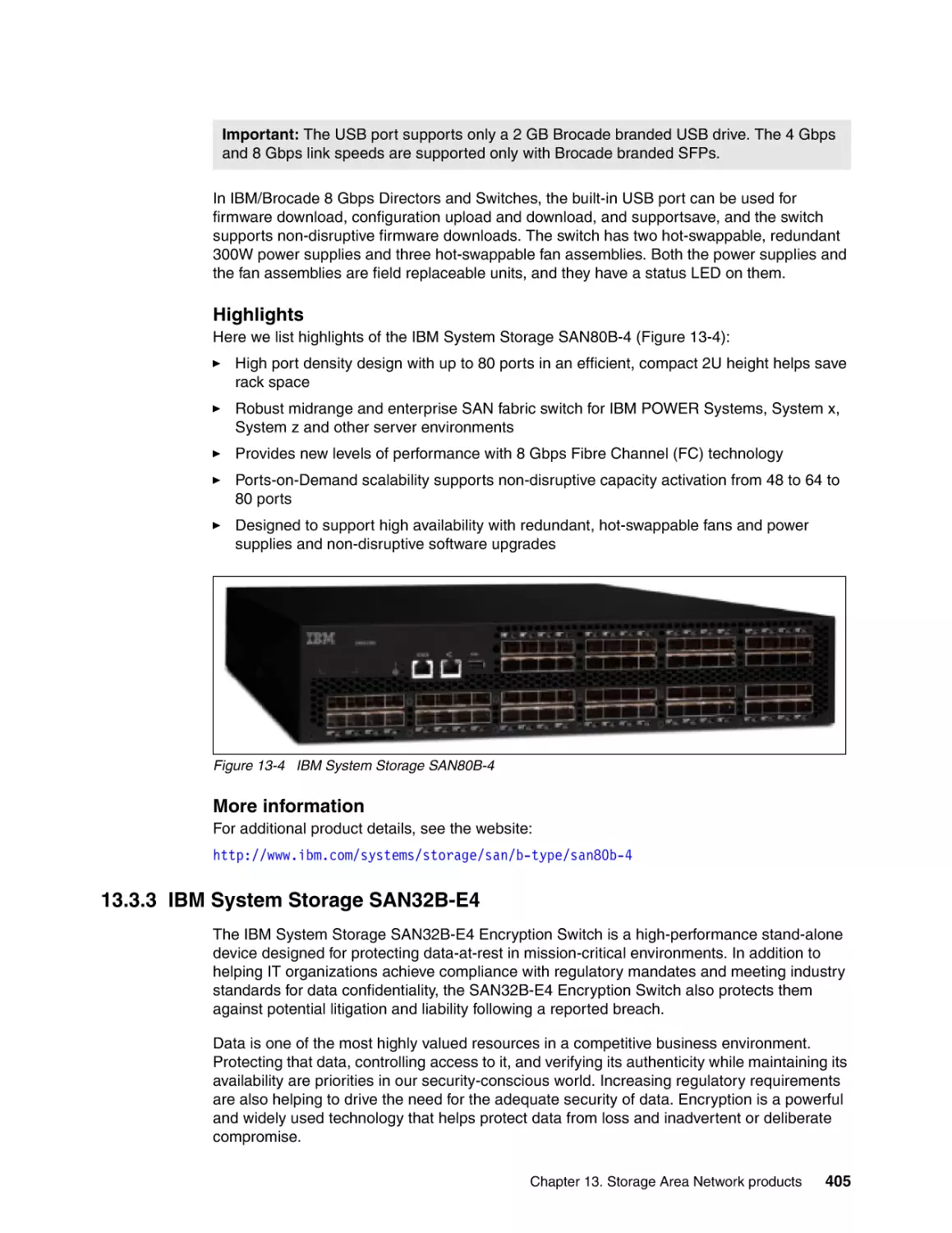 13.3.3 IBM System Storage SAN32B-E4