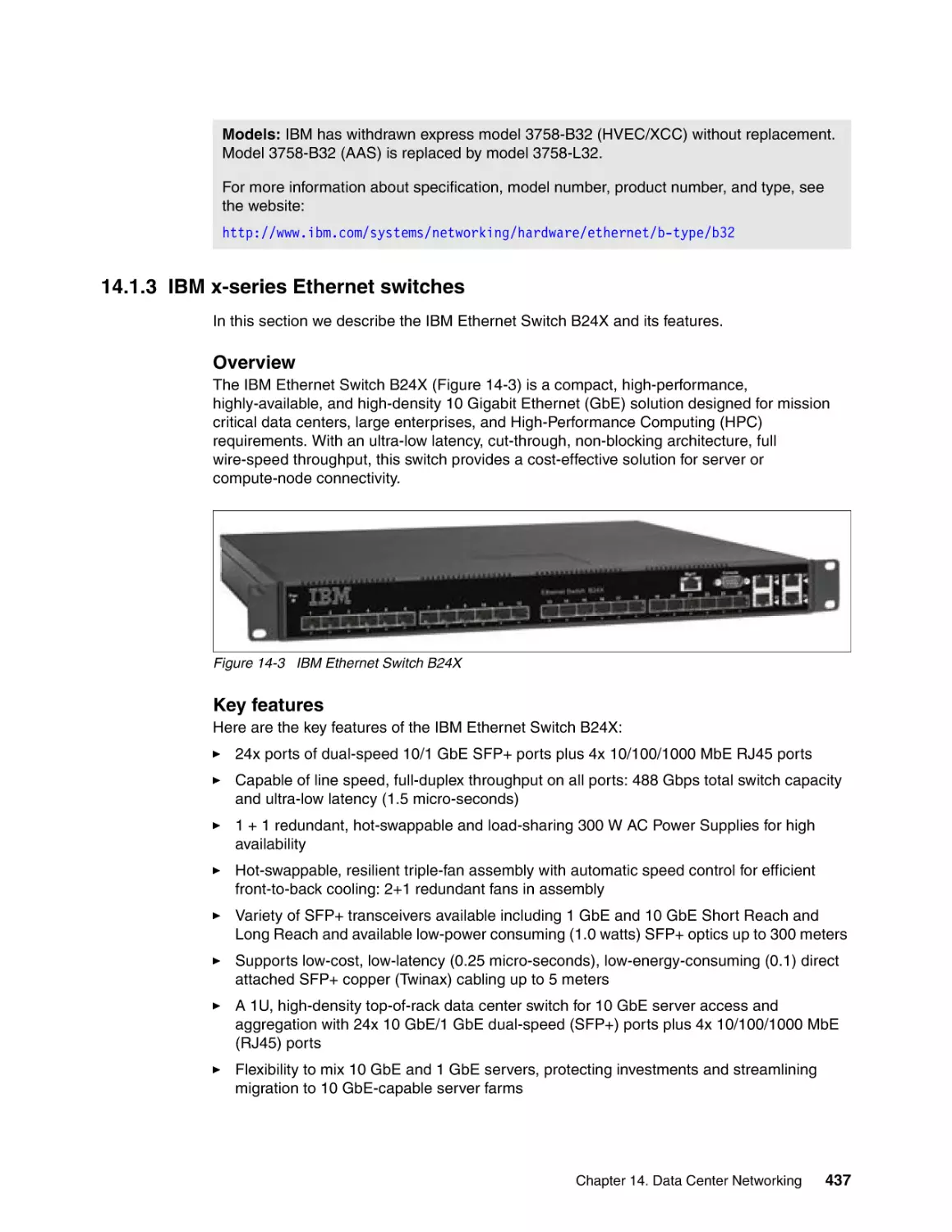 14.1.3 IBM x-series Ethernet switches