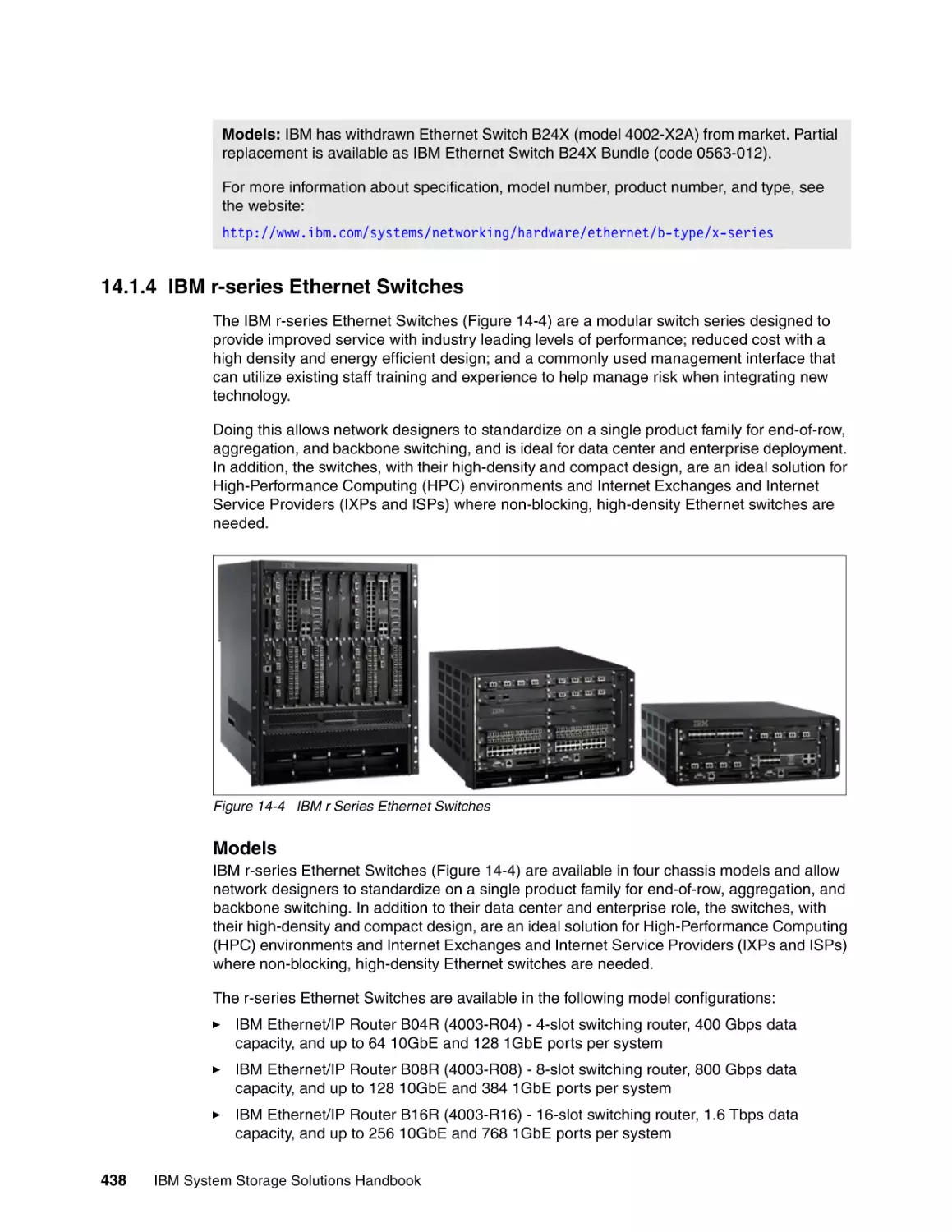 14.1.4 IBM r-series Ethernet Switches
