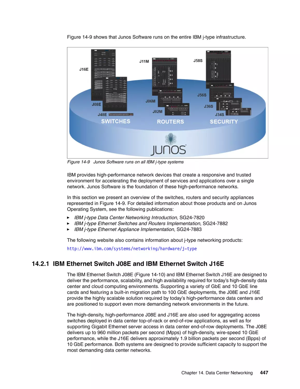 14.2.1 IBM Ethernet Switch J08E and IBM Ethernet Switch J16E