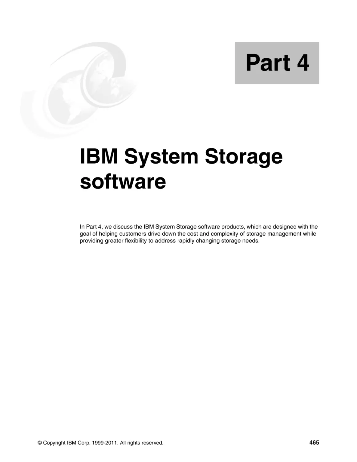 Part 4 IBM System Storage software