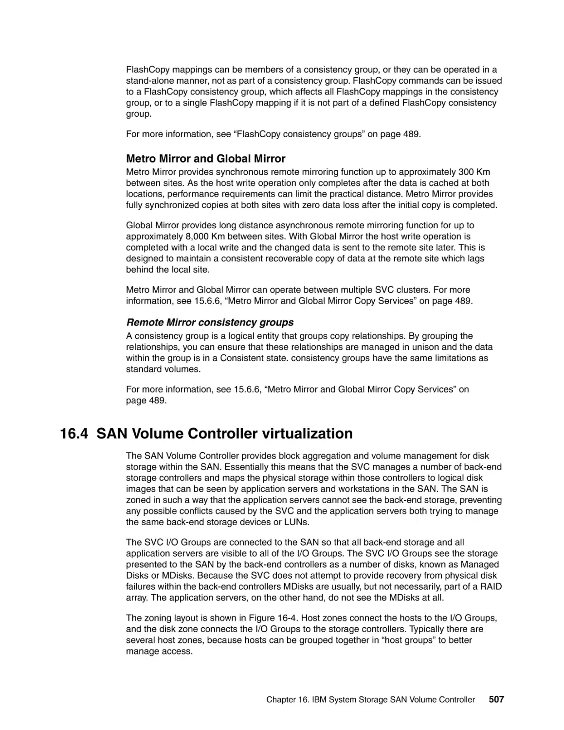 16.4 SAN Volume Controller virtualization