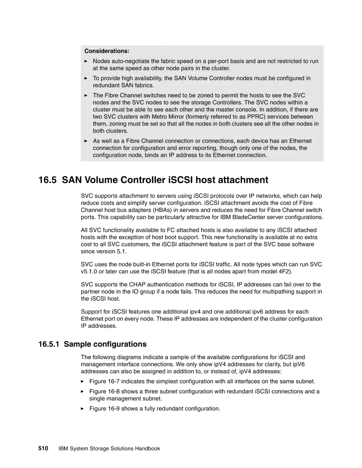 16.5 SAN Volume Controller iSCSI host attachment
16.5.1 Sample configurations