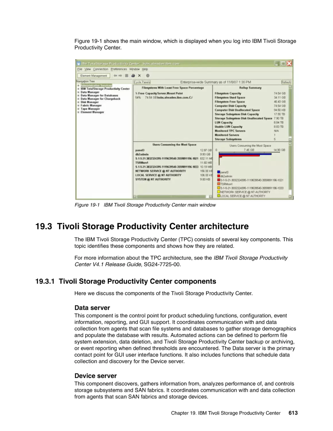 19.3 Tivoli Storage Productivity Center architecture
19.3.1 Tivoli Storage Productivity Center components